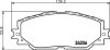 Колодки гальмівні дискові передние Toyota Auris,Corollla 1.3, 1.4, 1.6, 2.0 (07-),RAV 4 2.5 (12-) NISSHINBO NP1019 (фото 1)