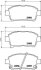 Колодки гальмівні дискові передні Toyota Corolla 1.5, 1.8 (02-07),Yaris 1.0, 1.3, 1.5, 1.8 (99-05) NISSHINBO NP1054 (фото 1)