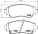 Колодки гальмівні дискові передние Toyota Corolla 1.4, 1.6, 2.0 (97-02) NISSHINBO NP1120 (фото 1)