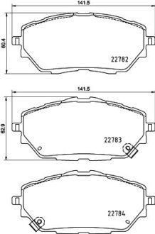 Гальмівні колодки TOYOTA C-HR (_X1_), COROLLA Наклонная задняя часть (_E21_), COROLLA универ NISSHINBO NP1170