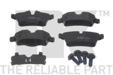 Комплект тормозных колодок, дисковый тормоз NK 221543