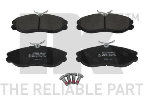 Гальмівнi колодки перед. дисковi Nissan Maverick/Serena/Terrano II NK 222238