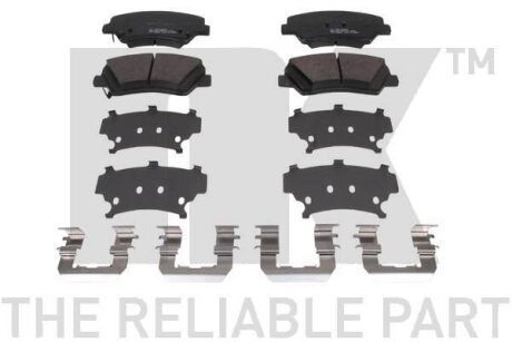 Гальмівні колодки диск.передні Hyundai i30, Kia Ceed,Rio III,Sorento II 1.1CRDi-2.4i 09- NK 223443