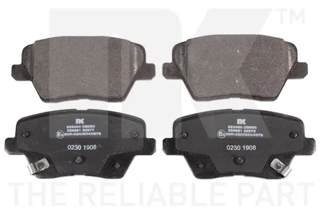 Гальмівні дискові колодки, комплект NK 223460