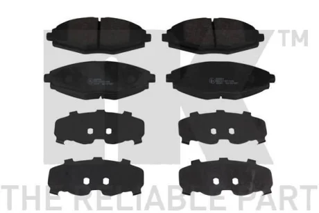 Комплект гальмiвних накладок дискове гальмо NK 225004