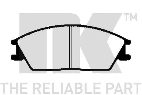 Комплект тормозных колодок, дисковый тормоз NK 229967