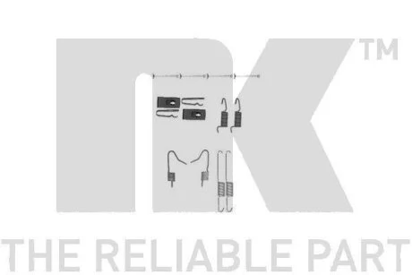 Колодки гальмівні барабанні к-кт NK 7945898