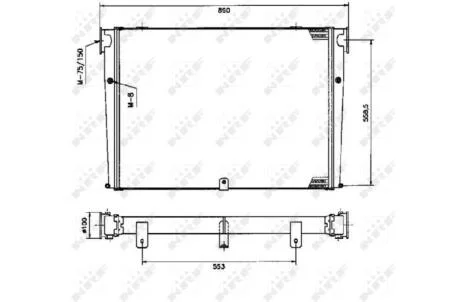 Радіатор охолоджування / ИНТЕРКУЛЕР MAN NRF 309345