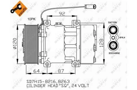 Компресор кондиціонера NRF 32709