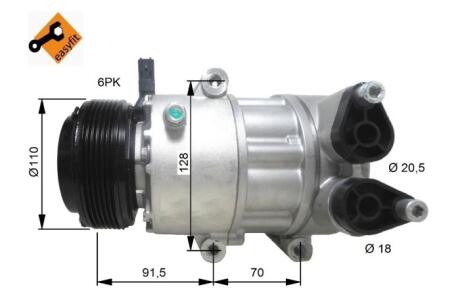 Компресор кондиціонера NRF 32812