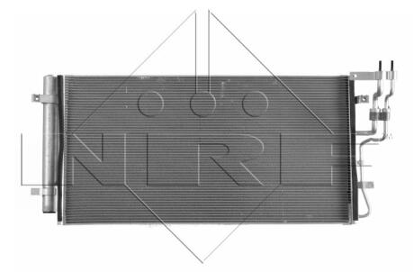 Радіатор кондиціонера (Сліди встановлення) NRF 350009
