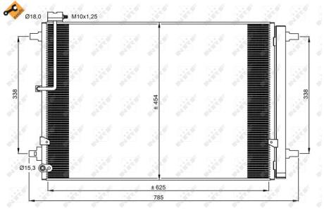 Радиатор кондиционера NRF 350059