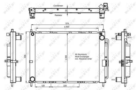 Конденсатор, кондиціонер NRF 350068