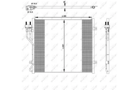 Конденсатор, система кондиціонування повітря NRF 350129