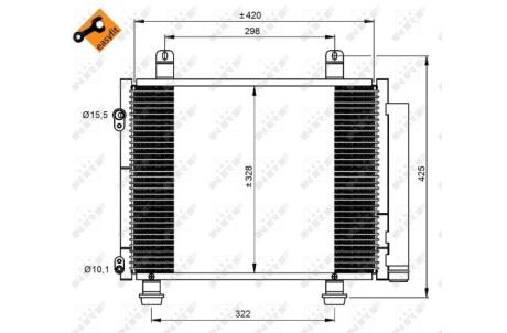 Конденсатор, кондиционер NRF 350208