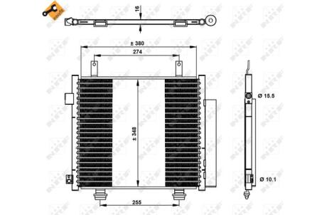 Конденсатор, кондиционер NRF 350337