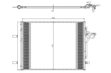 Радіатор кондиціонера NRF 350375