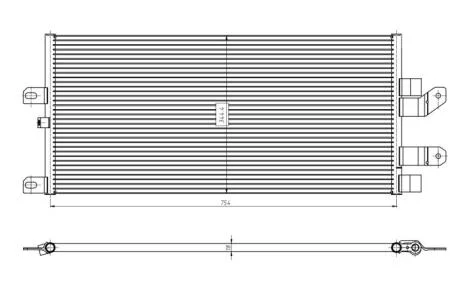 Конденсатор, система кондиціонування повітря NRF 350389