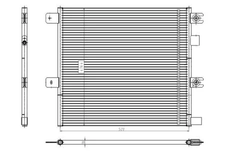 Конденсатор, система кондиціонування повітря NRF 350504