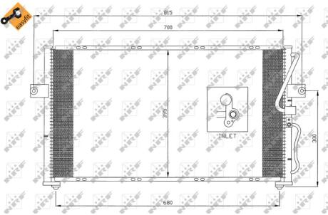 Радиатор кондиционера NRF 35396