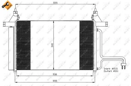 Конденсатор, кондиционер NRF 35495