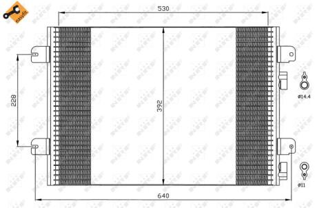 Радиатор кондиционера  NRF 35542