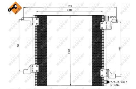 Конденсатор, кондиционер NRF 35579