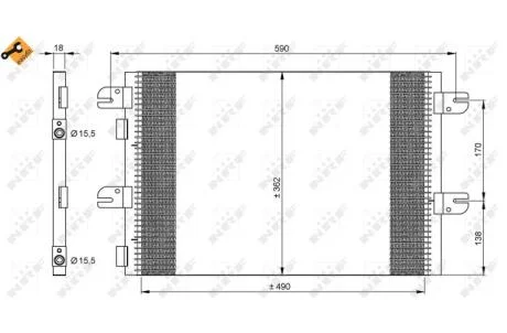 Радіатор кондиціонера NRF 35792