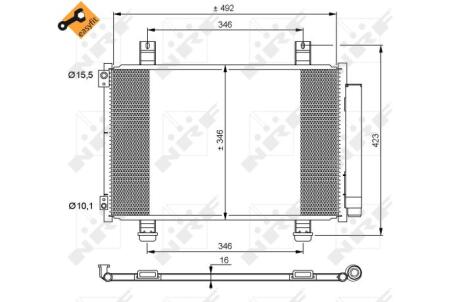 Конденсатор, кондиционер NRF 35854