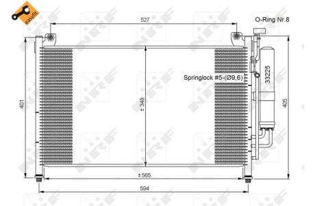 Конденсатор, кондиционер NRF 35870