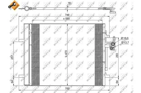 Конденсатор, кондиционер NRF 35884
