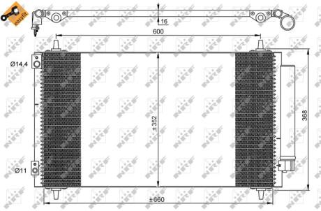 Радиатор кондиционера NRF 35935