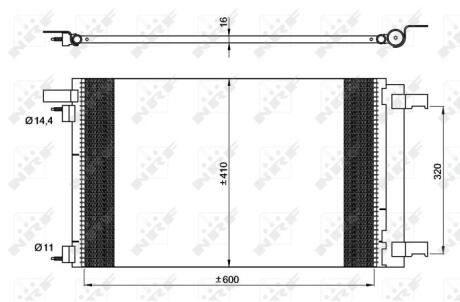 Радіатор кондиціонера NRF 35948
