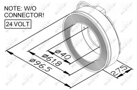 Електромагнітне зчеплення, AC NRF 38448