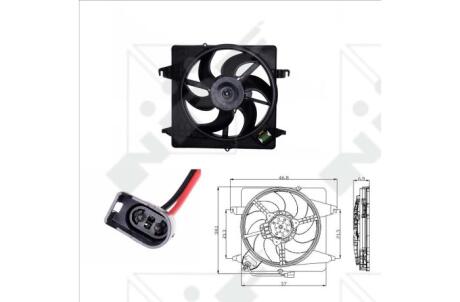 Вентилятор радіатора NRF 47019