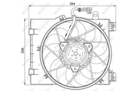 Вентилятор радіатора / ВЕНТИЛЯТОР РАДИАТОРА NRF 47063