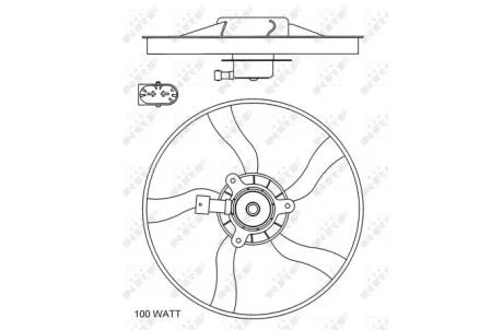 Вентилятор радіатора NRF 47070