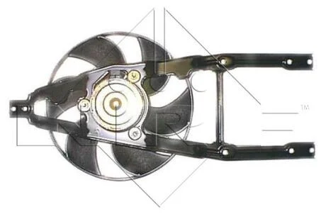 Электровентилятор охлаждения в сборе (мотор+крыльчатка) NRF 47227