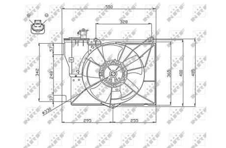 Вентилятор радіатора NRF 47746