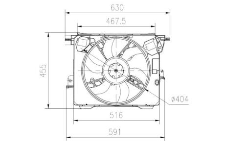 Вентилятор радіатора NRF 47899