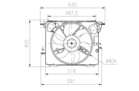 Вентилятор радіатора NRF 47899