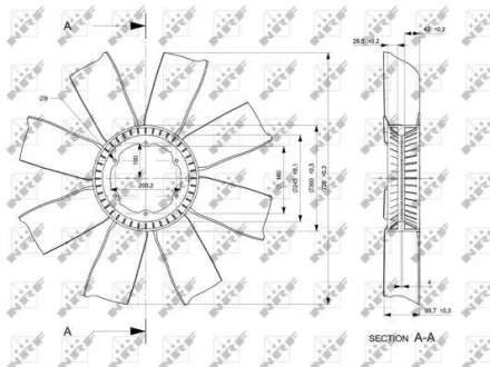 Крильчатка вентилятора NRF 49804