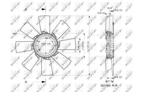 Крильчатка вентилятора NRF 49856