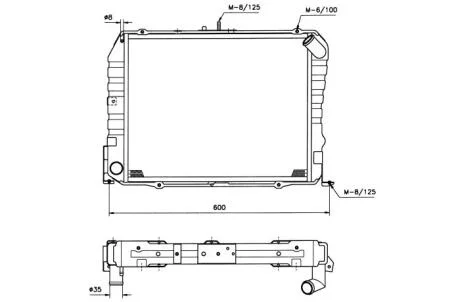 Радиатор, охлаждения дивгателя NRF 503962