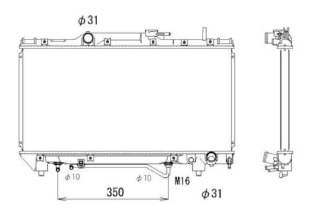 Радіатор охолодження двигуна NRF 503968