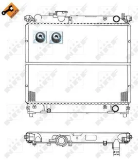 Радиатор, охлаждения дивгателя NRF 50404