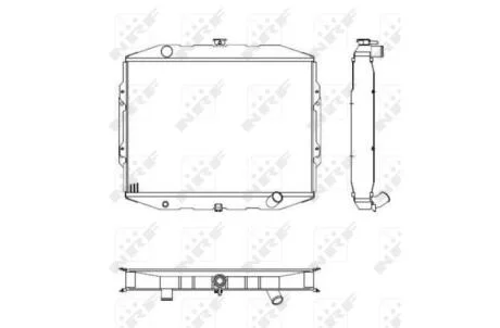 Радіатор охолоджування / РАДІАТОР ОХОЛОДЖУВАННЯ NRF 504125