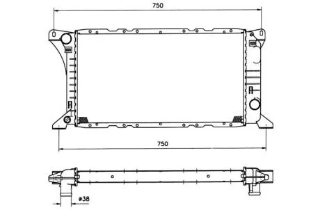 Радіатор охолоджування / РАДІАТОР ОХОЛОДЖУВАННЯ NRF 506212