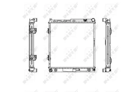 Радіатор, система охолодження двигуна NRF 506575