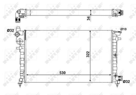 Радіатор NRF 509502A